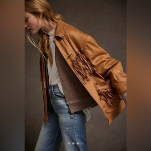 NWT- We The Free Knox Vegan Fringe Jacket size M